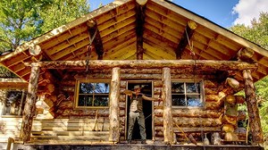 Abandoned Log Cabin | Restoring and Building a Log Cabin Porch ===== Full Video Comment 👇❤️🇺🇸🇺🇸 | Jungle Survival Camping