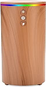 Car Diffuser, USB Essential Oil Diffuser Ultrasonic Car Humidifier Aromatherapy Diffusers with Intermittent/Continuous Mist for Office Travel Home Vehicle (Yello)