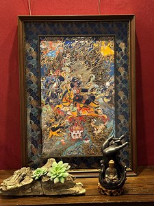 Palden Lhamo, Also Known as Shri Devi,a Thangka Hand-painted With Natural Plant Dyes and Hand-inlaid. - Etsy Australia