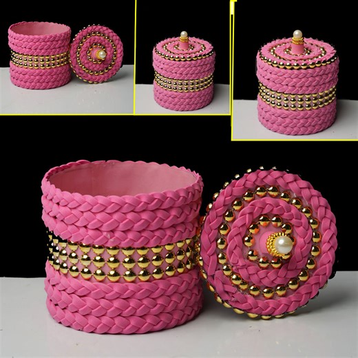 Handicraft Ideas from Jute | Weaving Basket | Casa de manualidades