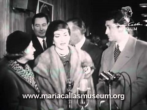 Maria Callas: Arrival at Orly airport (Paris, Jan. 16, 1958)