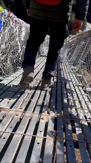 1.3K views · 25 reactions | Crossing the famous Hillary Suspension bridge #everestbasecamptrek | Discovery World Trekking | Facebook