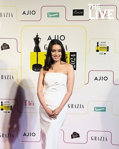 7.2K views · 52 reactions | Shraddha Kapoor is LOVED by the media and this is the reaso why! Shraddha Kapoor steals the spotlight as she wins the Fan Favorite category at the AJIO Grazia Young Fashion Awards 2024!  Dazzling in a strapless latex white dress, she epitomizes glamour and grace!  #ShraddhaKapoor | The Live | Facebook
