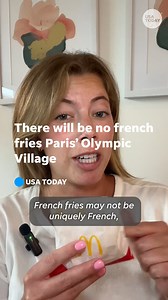French fries will not be on the menu at the 2024 Paris Olympics, in which 40,000 meals are planning to be distributed a day. #USATOlympics #USATOriginals #Paris2024 | USA TODAY