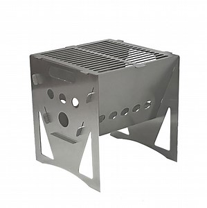 [Hot Item] Portable Fire Pit Stainless Steel Smokeless Barbecue Customized Camping Stove
