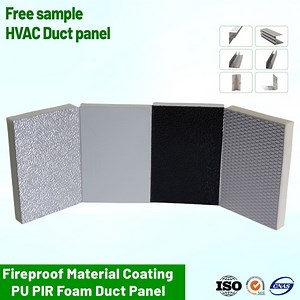 [Hot Item] Gfi Fireproof Aluminum or Gi Material Coating PU PIR Foam Duct Board