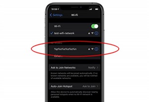 Il nome della rete WiFI che fa impazzire l'iPhone