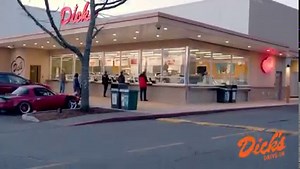 73K views · 360 reactions | Who's hungry?  All Dick’s burgers are made with 100% REAL beef, delivered fresh and never frozen. Our locally made buns are delivered fresh each day. | Dick's Drive In Restaurant | Facebook