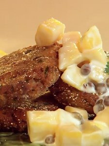 Spicy Salmon Cakes with Mango Tartar Sauce Recipe - Paula Deen