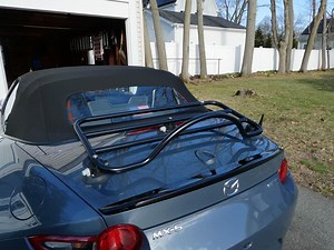 Miata ND Luggage Rack - no metal clamps : unique design