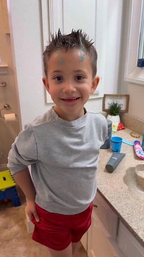 When your independent 4 year old insists on getting himself ready 🥴 (disclaimer, I did praise him for trying and doing it on his own after this video) | Courtney Shoemaker