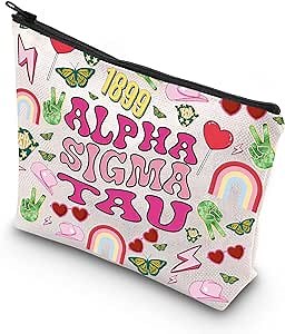 WCGXKO Sorority Gift Kay Dee Gift Alpha Sigma Tau Zipper bag Travel bag (ALPHA SIGMA TAU)