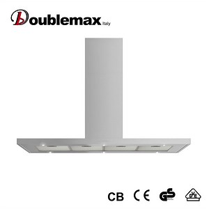 [Hot Item] 100% Pure Copper Motor Touch Control Range Hoods Kitchen Island Color