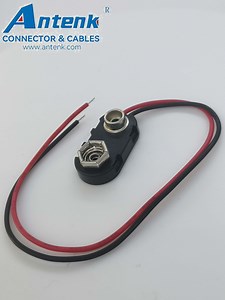 [Hot Item] 9V Battery Holder Snap/9 Volt Battery Strap Connector with Wire