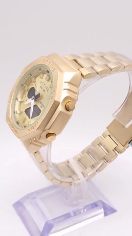 Invicta Activa ACWM423‑006 Gold Digital Chronograph Watch Unisex 45.5mm