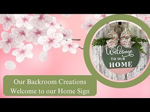 DIY Welcome to our Home Door Hanger