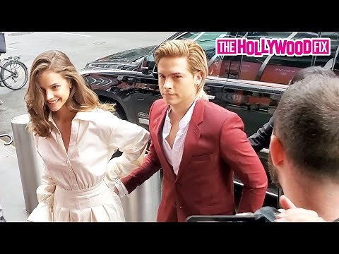 Dylan Sprouse & Barbara Palvin Are Asked To Kiss By Fans At The Revolve Gallery During NYFW 9.9.21