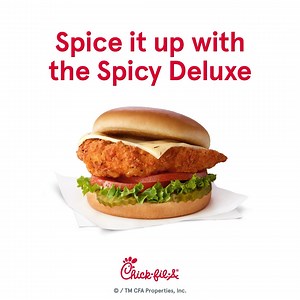 🔥🐔 Feeling adventurous? Try our Spicy Chicken Sandwich (either regular or Deluxe!), seasoned with a fiery blend for that perfect kick! It's a taste sensation you don't want to miss! #SpicyChickenSandwich #FlavorAdventure #cfaracine #chickfila | Chick-fil-A Racine