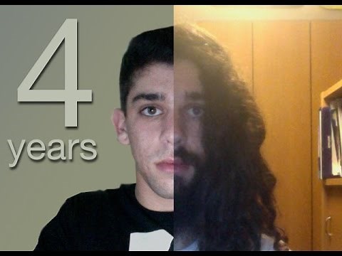 Four Years Time Lapse (growing my facial hair)