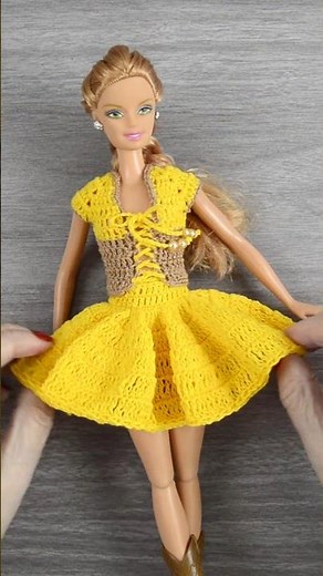 Barbie crochet outfit 💁‍♀️ #croche #crochet #ganchillo #crochettutorial #barbie #crochetando