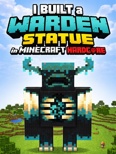 Minecraft Hardcore: Building a Warden Statue (Part 5)