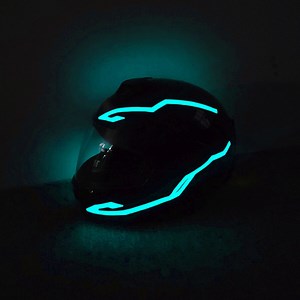 [Hot Item] Cross-Border Sales Helmet Light Strip LED Light Strip Night Motorcycle Helmet Light with Helmet Light Warning
