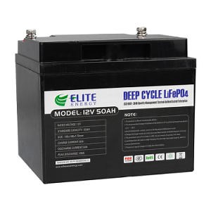 [Hot Item] Elite Deep Cycle 12V 50ah Lithium Li-ion Battery Pack LiFePO4 Battery for Solar System
