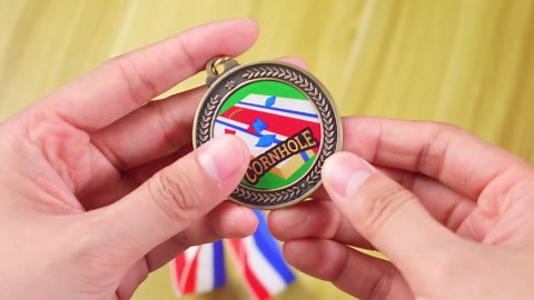 Remuuly Award Medals Bulk 2'' Gold Trophy Award Winner Metal First Place with Neck Ribbons Award Prize Gift for Tournaments Match Sports Competition Teams Adult