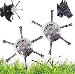 Amazon.com: String Trimmer Replacement Head, Universal Steel Wire Trimmer Head for Weed Eater, Power Rotary Scissors Lawn Trimmer, Unbreakable Wire Trimmer Blade, Adapter Kit For Gardening Lawnmower (2*6inch-B) : Patio, Lawn & Garden