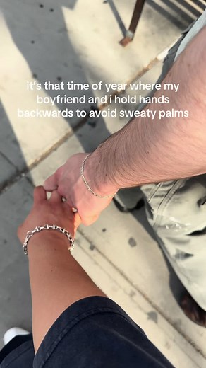 Holding Hands Backwards to Beat Sweaty Palms