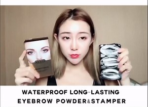 CCbeauty Eyebrow Powder Stamper Seal Kit Eyebrow Kit Powder Makeup Eyebrow Tinting Coloring Kit,Light Brown