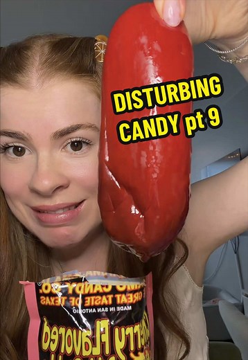 trying disturbing candy (again) 😏🧀🥒🥓 #candyreview #viralcandy #weirdfood #gross #candyhaul