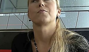 czech streets - blonde milf picked up on street