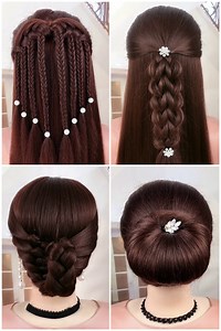 5.3K views · 620 reactions | Elegant Hairstyles Tutorial for Long and Medium Hair | Simple Hairstyles | Facebook