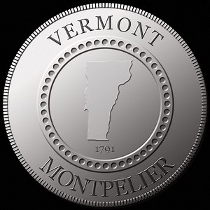 Vermont State Digital Coin PNG - Digital State Coins - Montpelier State Capital - State of Vermont Silver Coin - 1000x1000 Px - Etsy