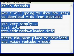 Redtube video download - How to - Watch and Downlaod online