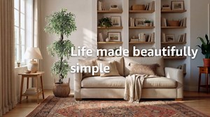 4ft Artificial Ficus Tree, Tall Fake Plants Indoor with White Planter & Pebbles, Realistic Variegated Silk Faux Tree with Natural Wood Trunk, Floor Plant for Living Room Corner, Home Office Decor