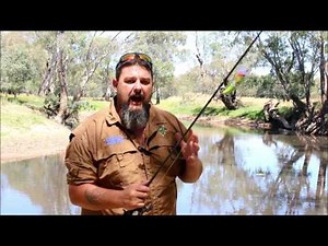 Murray cod surface fishing, using the dead hands technique