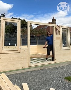 182K views · 935 reactions | Satisfying process of building a log cabin Thanks for watching! Please be aware that this video is for entertainment purposes only and techniques shown should not be attempted at home! Partner: allthingsgardenbuildings | Bored Panda Art | Facebook