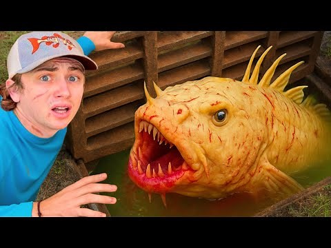 I Found a Sewer INFESTED with MONSTER AQUARIUM FISH!