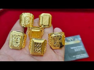 Latest Collections Gold Ring Designs for men with price