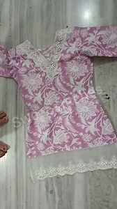 Short kurti cutting with easy steps with measurement #Trending #stitching #tailoring #tips #video #fashion #viralpost #design #stylish #trend #Viral #viralcontent #style #viralvideo #trendy | Sweet Stitches