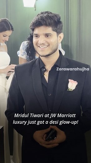 Mridul tiwari at JW Marriott luxury just got a desi glow-up #mridultiwari #bollywoodsongs #bollywoodstyle | Zorawarahuja