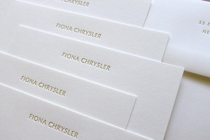 Letterpress Stationery Neutral Color | Optima Personalized Embossed Notecard | Custom Professional Note Card - Etsy