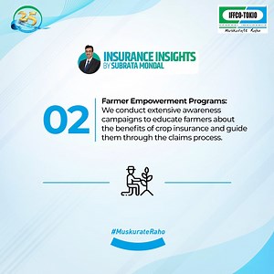 16 reactions | PMFBY has become a crucial lifeline for Indian farmers, providing comprehensive Crop Insurance coverage. IFFCO-Tokio is proud to support this initiative. Together, we are empowering Indian farmers and building a resilient agricultural future. #IFFCOTokio #MuskurateRaho #CropInsurance #PMFBY | IFFCO-Tokio | Facebook