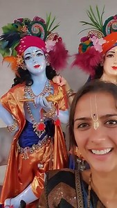 393K views · 73K reactions | Happy Janmastami! कृष्ण जन्माष्टमी के अनन्त आनंदमय शुभकामनाएं ॥ Krishna Jinka Naam Hain!  कृष्ण जिनका नाम हैं।  These deities were made by my father in law!  हमारे ससुरजी ने यहा कृष्ण बलराम जी की मूर्तियां बनाई है! | Kishori Jani | Facebook