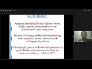Webinar on “Pre pack insolvency resolution process for MSME” - 03012025
