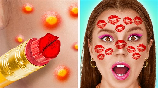 6.7K views · 41 reactions | LIPSTICK GONE WILD?!  Try These Hilarious Hacks by 123GO! | 123 GO | Facebook