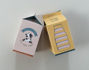 Milk Carton Gift Box Template | Sliding Message, 2 Designs (printable PDF) - Etsy