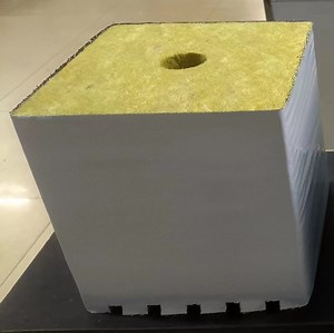 [Hot Item] 6*6*6 Inch Rockwool Cubes for Hydroponics with Net Pots Hydroponics Growing System